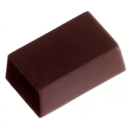 Polycarbonate Small Block Ganache Chocolate Chocolate Mold - 35 x 21 x 12 mm - 10gr - 3x8 Cavity - 275x135x24mm - Pastry Chef's Boutique