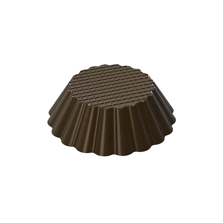 Pastry Chef's Boutique PCB790 Polycarbonate Traditional Wavy Edged Chocolate Cup Mold - 44x13mm - 16gr - 3x5 Cavity - 275x175... Pastry Chef's Boutique PCB790 Polycarbonate Traditional Wavy Edged Chocolate Cup Mold - 44x13mm - 16gr - 3x5 Cavity - 275x175...