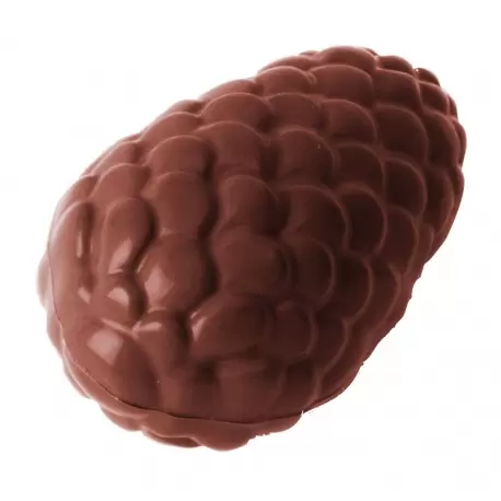 Polycarbonate Winter Pine Cone Chocolate Mold - 42 x 25 x 11 mm - 7gr - 3x8 Cavity - 275x135x24mm - Chocolate World