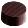 Chocolate World CW2148 Polycarbonate Mini Petit Four Straight Edge Chocolate Shell Cup Mold - 38 x 38 x 17 mm - 26gr - 4 x 6 ...