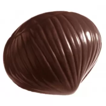 Polycarbonate Chestnut Chocolate Mold - 34 x 2 x 14 mm - 8gr - 3x8 Cavity - Double Mold - 275x135x24mm