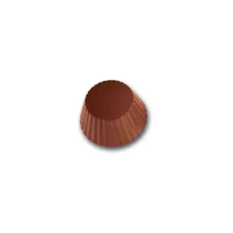 Polycarbonate Large Wavy Edged Chocolate Cup Mold - 65 mm x 30 mm - 8 cavity - 85 gr Polycarbonate Large Wavy Edged Chocolate Cup Mold - 65 mm x 30 mm - 8 cavity - 85 gr