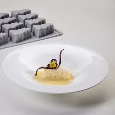 Pavoni Italia Cheese Decoration Silicone Mold - 57 mm x 30 mm x 27 mm H - 16 cavity - 26 ml