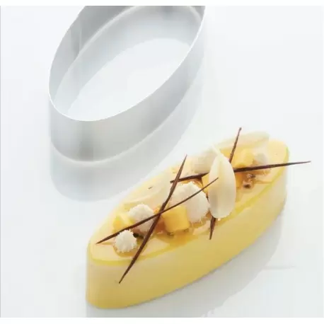 Martellato 46H4X18 Professional Stainless Steel Ellipse Entremet Pastry Ring by Frank Haasnoot - 67 mm x 182 mm h 40 mm - 360... Martellato 46H4X18 Professional Stainless Steel Ellipse Entremet Pastry Ring by Frank Haasnoot - 67 mm x 182 mm h 40 mm - 360...