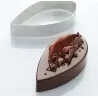 Martellato 48H4X23 Professional Stainless Steel Calisson Quenelle Entremet Pastry Ring by Frank Haasnoot - 124 mm x 227 mm h ...