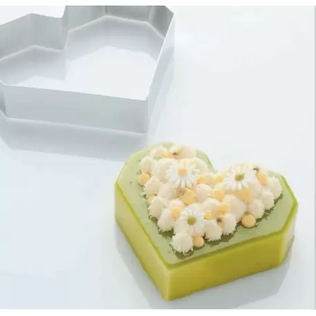 Martellato 45H4X15 Professional Stainless Steel Heart Entremet Pastry Ring by Frank Haasnoot - 150 mm x 138 mm h 40 mm - 550 ... Martellato 45H4X15 Professional Stainless Steel Heart Entremet Pastry Ring by Frank Haasnoot - 150 mm x 138 mm h 40 mm - 550 ...