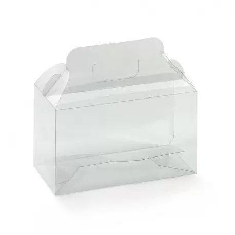 Pastry Chef's Boutique 13840 Clear Pastry Box with Handle and Gold Leather Cardboard Base Insert - 180 mm x 90 mm x 100 mm - ... Pastry Chef's Boutique 13840 Clear Pastry Box with Handle and Gold Leather Cardboard Base Insert - 180 mm x 90 mm x 100 mm - ...