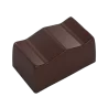 Pastry Chef's Boutique PCB274 Polycarbonate Accordion Folded Rectangular Praline Chocolate Mold - 33x20x16mm - 10gr - 4x8 Cav...