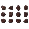 Pastry Chef's Boutique PCB248 Polycarbonate Chocolate Pebbles/ Stones Chocolate Mold - 6x12 Cavity - 275x135x24mm Modern Shap...