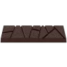 Pastry Chef's Boutique PCB472 Polycarbonate Cracks/ Indents Geometric Bar Chocolate Mold - 90x30x7mm - 20gr - 1x7 Cavity -275...