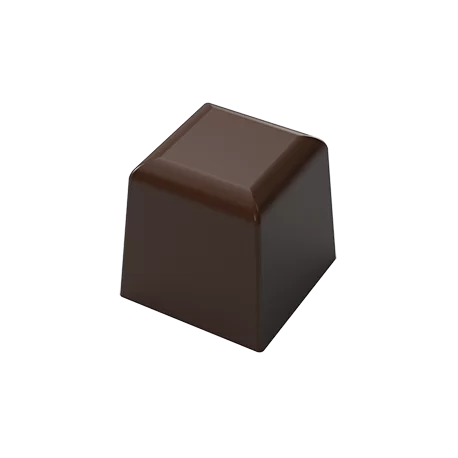 Polycarbonate Jumbo Faceted Square Praline Chocolate Cup Mold - 31x31x31mm - 30gr - 4x5 Cavity - 275x175x25mm Polycarbonate Jumbo Faceted Square Praline Chocolate Cup Mold - 31x31x31mm - 30gr - 4x5 Cavity - 275x175x25mm