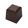 Polycarbonate Jumbo Faceted Square Praline Chocolate Cup Mold - 31x31x31mm - 30gr - 4x5 Cavity - 275x175x25mm