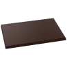 Polycarbonate Large Flat Rectangular Base Chocolate Bark Mold - 120x80x5mm - 55gr - 1x3 Cavity - 275x175x25mm
