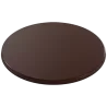 Pastry Chef's Boutique PCB393 Polycarbonate Large Flat Round Shaped Chocolate Base Disc Mold - 120x120x5mm - 66gr - 1x2 Cavit...