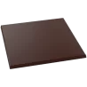 Polycarbonate Large Flat Square Base Shaped Chocolate Bark Mold - 120x120x5mm - 83gr - 1x2 Cavity - 275x175x25mm