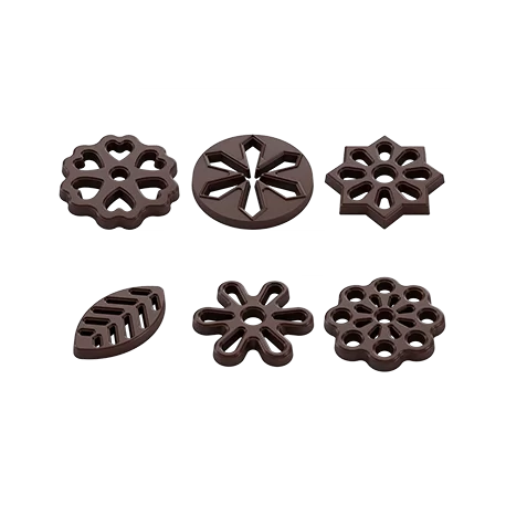 Pastry Chef's Boutique PCB236 Polycarbonate Nature Variety Plaque Decorations Chocolate Mold - 275x175x25mm - 1.5gr - 4x7 Cav... Pastry Chef's Boutique PCB236 Polycarbonate Nature Variety Plaque Decorations Chocolate Mold - 275x175x25mm - 1.5gr - 4x7 Cav...