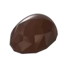 Pastry Chef's Boutique PCB542 Polycarbonate Oval Geometric Egg Shaped Praline Chocolate Mold - 40x30x16mm - 10gr - 4x7 Cavity...