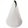 Martellato BX0120 Stainless Steel Rounded Petal Pastry Tip Nozzle - 24 mm x 43 mm - Hole 13 mm x 2 mm Roses Pastry Tips
