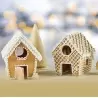 Stainless Steel Christmas Gingerbread House Mold Kit - 120 mm x 138 mm x 140 h mm - 5 pcs - Martellato