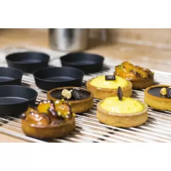 Matfer Bourgeat Exoglass® Quiche Mold - H 20 mm x 110 mm - Pack of 12