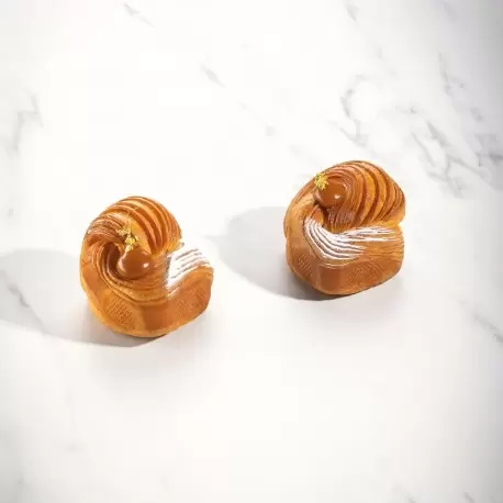Pavoni XF57 Microperforated Stainless Steel Square Viennoiseries Tart Ring by Johan Martin - 80 mm x 80 mm x 45 mm h Bread Ring Pavoni XF57 Microperforated Stainless Steel Square Viennoiseries Tart Ring by Johan Martin - 80 mm x 80 mm x 45 mm h Bread Ring