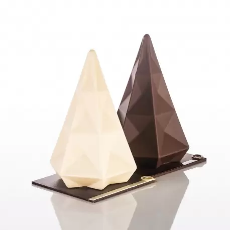 Pavoni KT205 Pavoni Thermoformed Chocolate Christmas Tree Mold - HEXAGON TREE - 135mm x 200 mm H - 200g Holidays Molds Pavoni KT205 Pavoni Thermoformed Chocolate Christmas Tree Mold - HEXAGON TREE - 135mm x 200 mm H - 200g Holidays Molds