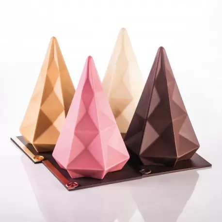 Pavoni KT205 Pavoni Thermoformed Chocolate Christmas Tree Mold - HEXAGON TREE - 135mm x 200 mm H - 200g Holidays Molds Pavoni KT205 Pavoni Thermoformed Chocolate Christmas Tree Mold - HEXAGON TREE - 135mm x 200 mm H - 200g Holidays Molds