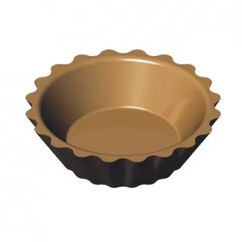 PAVONI Cookmatic Round Tart Shell Plates - Ø 55 mm x 35 mm x 16 mm - 25 Cavity
