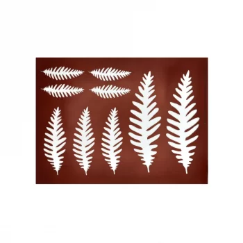 Pastry Chef's Boutique AG Silicone Chocolate Decorations Chablons Mat - Autumn Leaves Assortments - 9 Indents Chocolate Chabl...