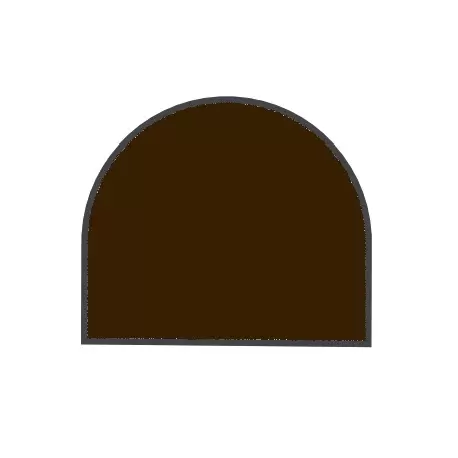 Wood Nerve Arched Yule Log End Decoration Silicone Chablon Mat .5cm - 15 indents