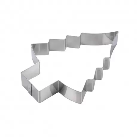Martellato 14H4X24 Polished Steel Christmas Tree Cake Ring - 240mm x 190mm x h40mm Shaped Cake Rings Martellato 14H4X24 Polished Steel Christmas Tree Cake Ring - 240mm x 190mm x h40mm Shaped Cake Rings