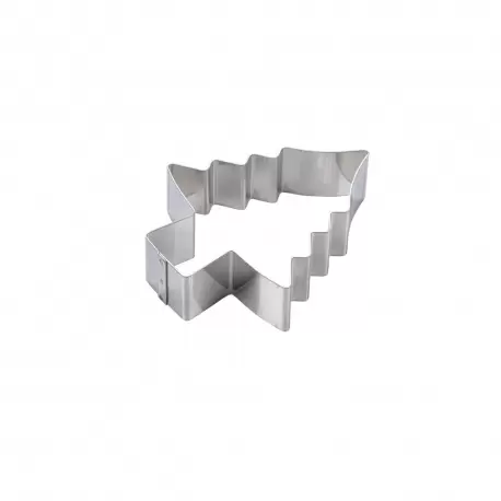 Martellato 14H4X16 Polished Steel Christmas Tree Cake Ring - 158mm x 125mm x h40mm Shaped Cake Rings Martellato 14H4X16 Polished Steel Christmas Tree Cake Ring - 158mm x 125mm x h40mm Shaped Cake Rings