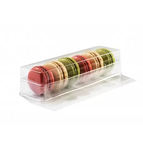 Pastry Chef's Boutique DCM6CL Clear Plastic Macarons Storage and Gift Boxes - Clear Base - 6 Macarons - Pack of 60 Macarons P... Pastry Chef's Boutique DCM6CL Clear Plastic Macarons Storage and Gift Boxes - Clear Base - 6 Macarons - Pack of 60 Macarons P...