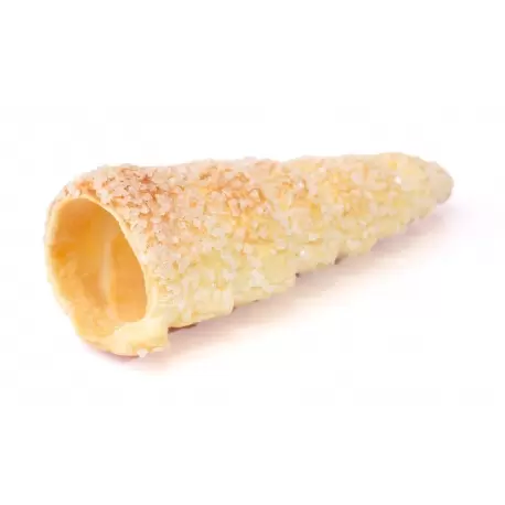 Pastry Chef's Boutique PCB5047 Sugared Cream Horn Pastries Large - 4.7'' - 60 Pieces Cream Horns & Cannolis Pastry Chef's Boutique PCB5047 Sugared Cream Horn Pastries Large - 4.7'' - 60 Pieces Cream Horns & Cannolis