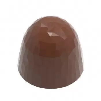 Polycarbonate Faceted Cone Chocolate Dome Mold - 29mm x 29mm x 25mm - 14.5gr - 21 cavity