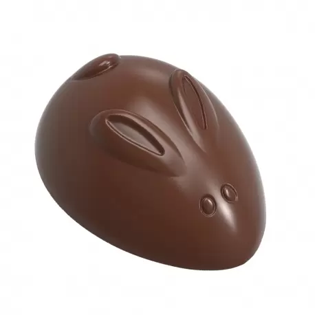 Chocolate World CW12069 Polycarbonate Abstract Egg Shaped Rabbit Chocolate Mold by Nora Chokladskola - 41mm x 29mm x 16mm - 1... Chocolate World CW12069 Polycarbonate Abstract Egg Shaped Rabbit Chocolate Mold by Nora Chokladskola - 41mm x 29mm x 16mm - 1...