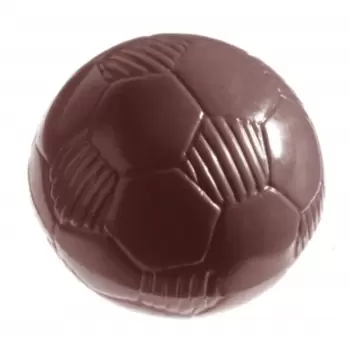 Polycarbonate Futbol Soccer Ball Chocolate Mold - 30mm x 30mm x 15mm - 9gr - 24 cavity