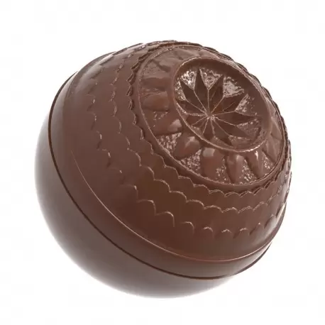 Polycarbonate Half Sphere Belle Epoque Star Chocolate Mold - 30.1mm x 30.1mm x 13.55mm - 8gr - 24 cavity