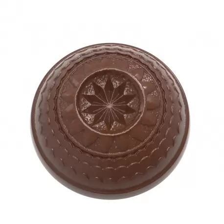 Polycarbonate Half Sphere Belle Epoque Star Chocolate Mold - 30.1mm x 30.1mm x 13.55mm - 8gr - 24 cavity
