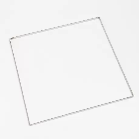 Chocolate World M1081 Stainless Steel Ganache Frame - 375mm x 375mm x 10mm Chocolate Ganache Frames Chocolate World M1081 Stainless Steel Ganache Frame - 375mm x 375mm x 10mm Chocolate Ganache Frames