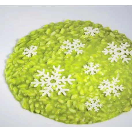 Pavoni Italia Snowflake Decoration Silicone Mold by Paolo Griffa - 24 cavities in different sizes