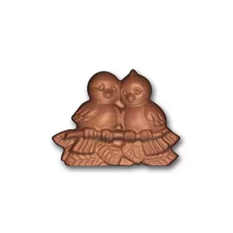 Polycarbonate Chocolate lovebirds Mold - 110mm x 83mm - R+L cavity - Cabrellon