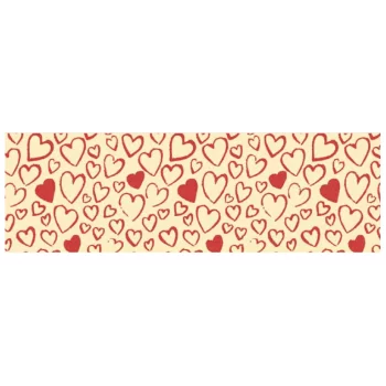 Hearts of Love 2 Chocolate Transfer Sheets - 300 mm x 400 mm - 10 sheets