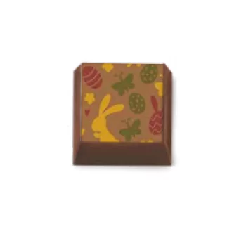 Barry Callebaut F032549 Egg Hunt 2 Chocolate Transfer Sheets - 300 mm x 400 mm - 10 sheets Chocolate Transfer Sheets