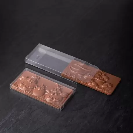 Clear Plastic Chocolate Tablet Boxes - Pack of 20 - 156mm x 78mm x h 20mm Clear Plastic Chocolate Tablet Boxes - Pack of 20 - 156mm x 78mm x h 20mm