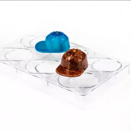 Martellato MA7003 Professional Polycarbonate Snapback Chocolate Mold - 82mm x 59mm x h 37mm - 45gr - 6 cavity Themed Molds Martellato MA7003 Professional Polycarbonate Snapback Chocolate Mold - 82mm x 59mm x h 37mm - 45gr - 6 cavity Themed Molds