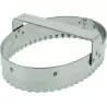 Stainless Steel Fluted Oval Cutter with Handle 18cm