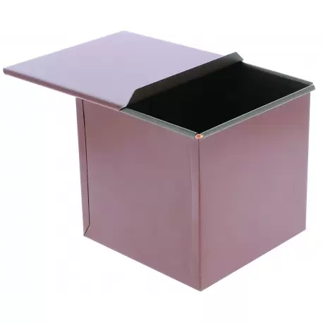 Pastry Chef's Boutique 10078 Non-Stick Cube Mold with Lid - 12cm x 12cm x 12cm Square Cake Pans Pastry Chef's Boutique 10078 Non-Stick Cube Mold with Lid - 12cm x 12cm x 12cm Square Cake Pans