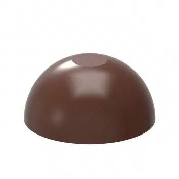 Polycarbonate Flattened Sphere Chocolate Mold by Martin Diez - 30 x 30 x 14.5 mm - 8.5gr - 3x8 Cavity - 275x135x24mm