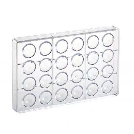 Martellato MA5000 Polycarbonate Chocolate Hemisphere Half Sphere Mold Ø 30mm - 24 Cavity- 4 gr approx - Sphere & Domes Molds Martellato MA5000 Polycarbonate Chocolate Hemisphere Half Sphere Mold Ø 30mm - 24 Cavity- 4 gr approx - Sphere & Domes Molds